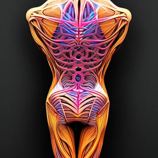 Image similar to anatomic body geometric explosion by michael ready