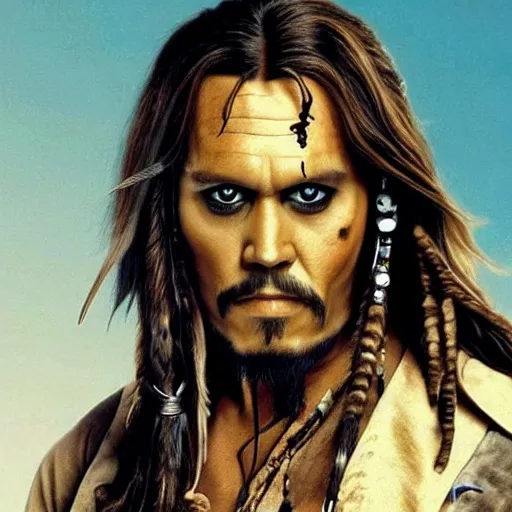 Prompt: Jim Carrey as Jack Sparrow