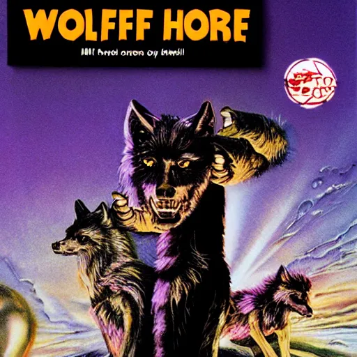 Image similar to wolfbot 80s horror VHS cover