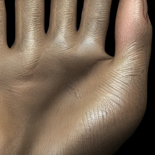 Prompt: alien hand closeup, high details, realistic, 8k, sharp