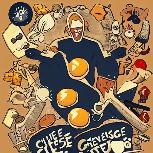 Prompt: cheese revolution, by wasim kashin, trending on artstation
