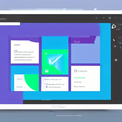 Image similar to futuristic Microsoft Windows, clean ui, illustration