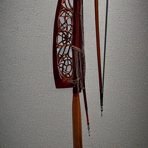 Image similar to portrait of a strung longbow