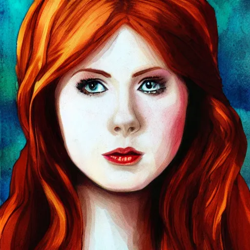 Image similar to Amy Pond as a Time Lord by Alice X. Zhang