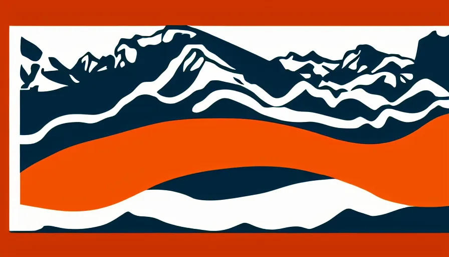 Prompt: A flag representing Idaho's Salmon River mountain valley, vector graphic, vexillology,