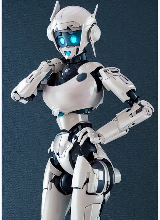 Image similar to Girl in mecha cyber Armor, portrait of the action figure of a girl,in the style of Kotobukiya CO.,LTD.