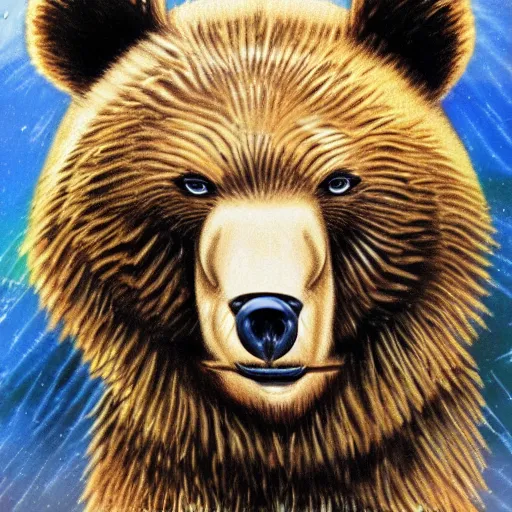 Prompt: anime brown bear