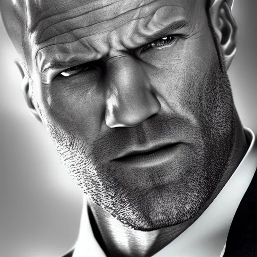 Image similar to if jason Statham was the hulk, cinematic, epic, cool, photo realistic, 4k, high detail