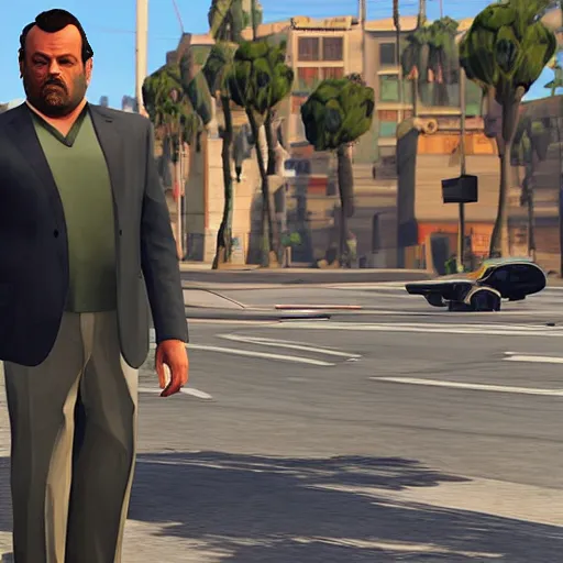 Image similar to orson Welles as character in grand theft auto 5