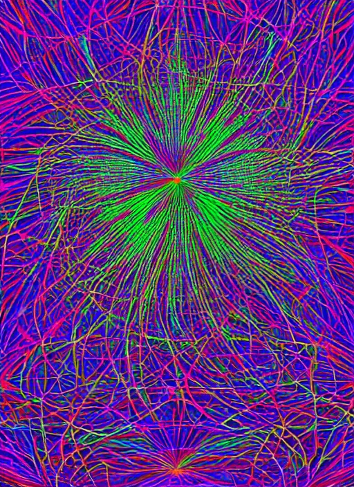 Image similar to generative fidenza flow field math art masterpiece with specific geometric math equations behind the scenes in this sacred mathematic random generative javascript art of lines flowing in unison on the fine art canvas.