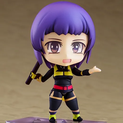 Prompt: a very funny nendoroid of annie hamilton from power instinct, trending on artstation