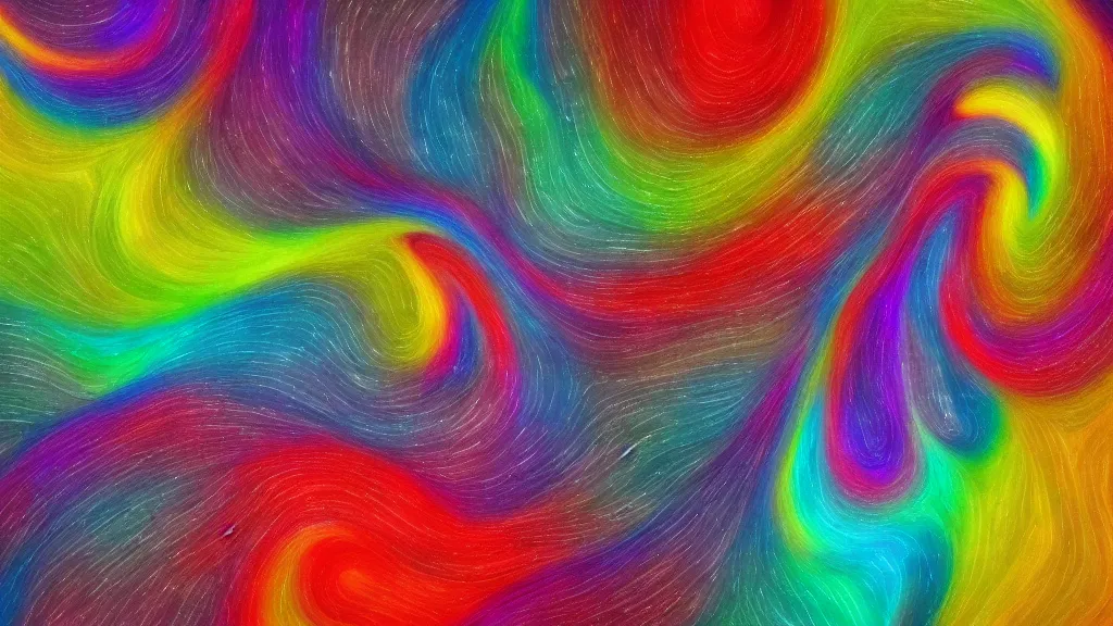 Prompt: abstract swirling organic whorls of colour