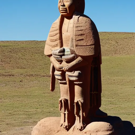 Prompt: a statue of the hopi indians