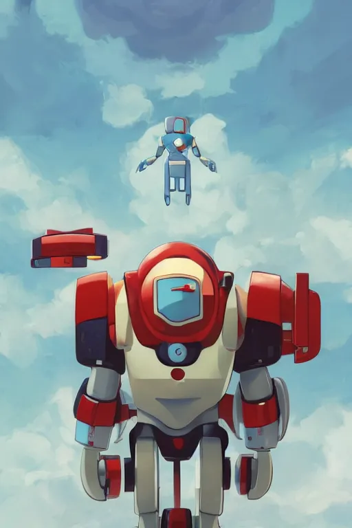 Image similar to metabots medabots medarotto medarot robot minimalist comics, behance hd by jesper ejsing, by rhads, makoto shinkai and lois van baarle, ilya kuvshinov, rossdraws global illumination ray tracing hdr radiating a glowing aura