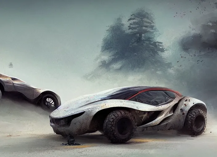 Image similar to a beautiful concept design of an old car converted into offroad sport. car design by cory loftis, fenghua zhong, ryohei hase, ismail inceoglu and ruan jia, henrik fisker and bruce kaiser and scott robertson and dmitry mazurkevich and doruk erdem and jon sibal, volumetric light.