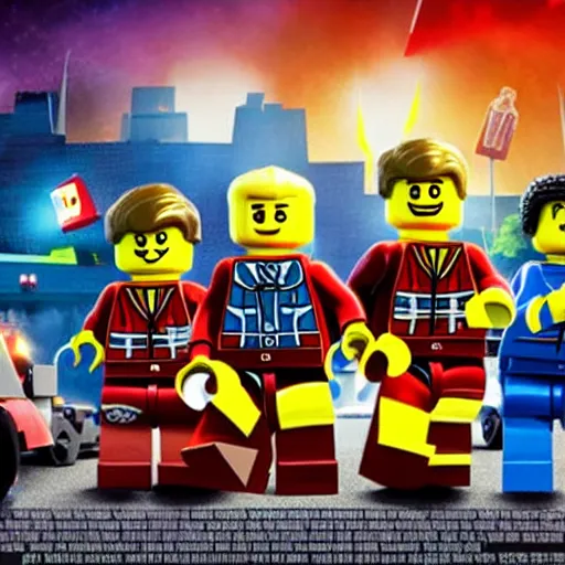 Prompt: promotional still image of a lego movie about the second world war