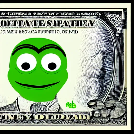 Image similar to pepe printing money