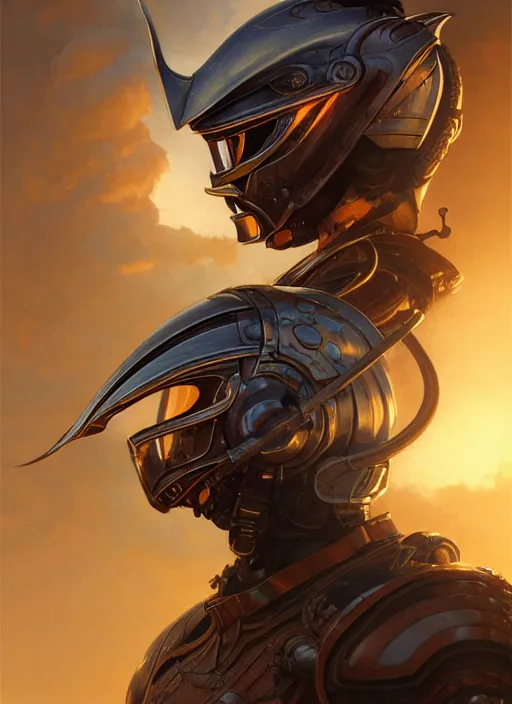 Image similar to highly detailed portrait of reflection of dragonfire on shiny knight helmet, raytracing, fantasy art by by simon bisley, loish, rhads, ferdinand knab, makoto shinkai and lois van baarle, ilya kuvshinov, rossdraws, tom bagshaw, global illumination, radiant light, detailed and intricate environment