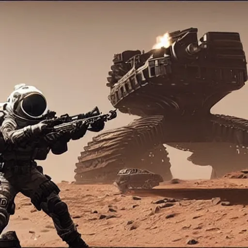 Image similar to new call of duty ps 5 game set on mars