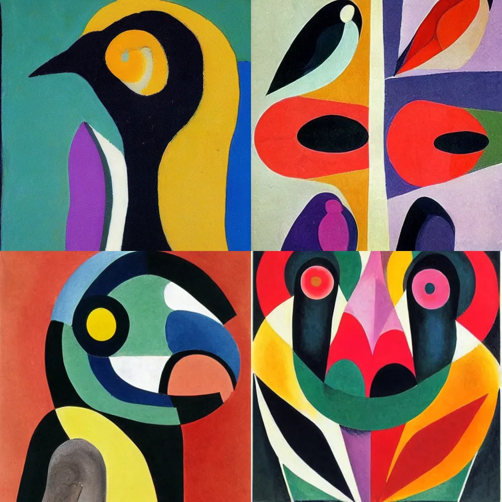 Prompt: bird, dynasty robert sonia delaunay escher