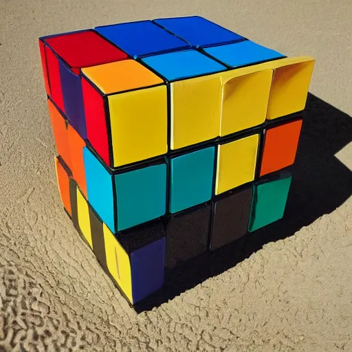 Image similar to sand made rubik cube