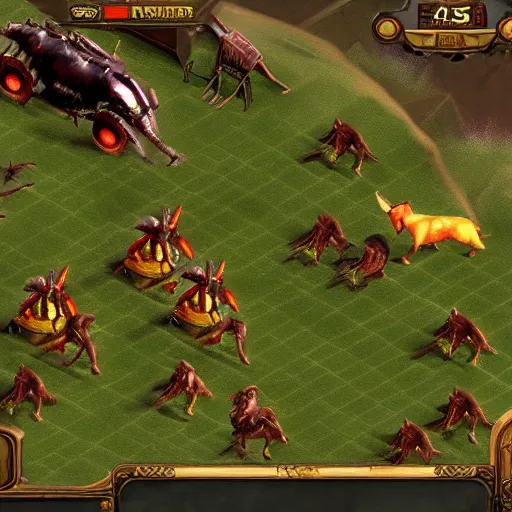 Image similar to An in-game screenshot of the 2003 RTS Game 'Impossible Creatures', HD