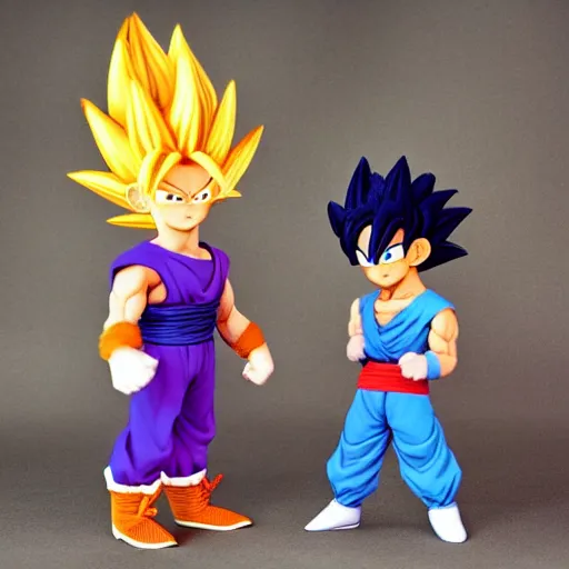 Image similar to claymation dragonball z