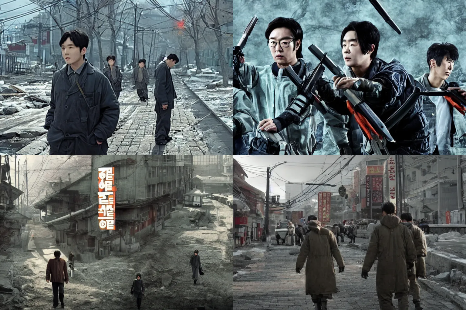 Prompt: korean film still from korean adaptation of half-life 2
