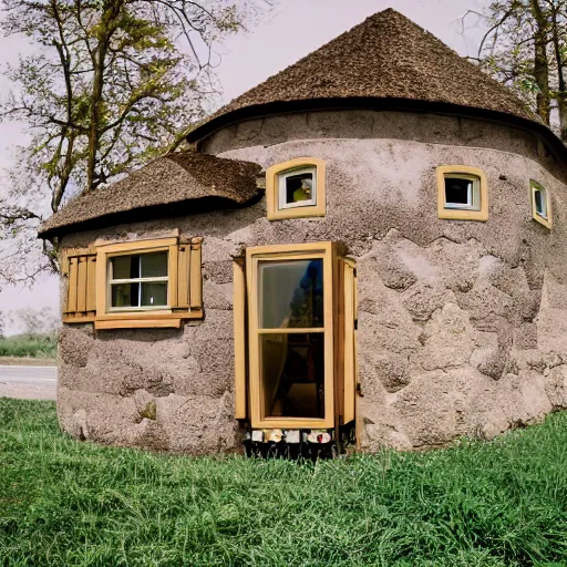 Image similar to Castle as a tiny home. Photographed with Leica Summilux-M 24 mm lens, ISO 100, f/8, Portra 400