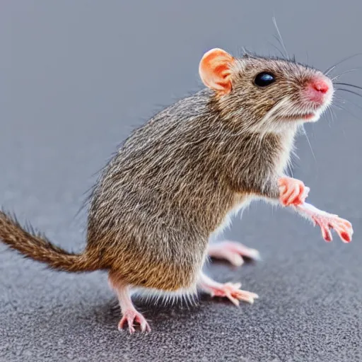 Prompt: a crisp rat