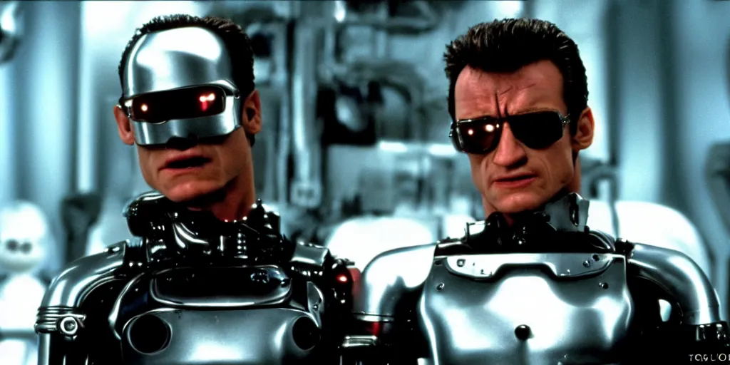 Prompt: t - 6 0 0 as a muppet, the terminator, film still, high quality, hd, 4 k