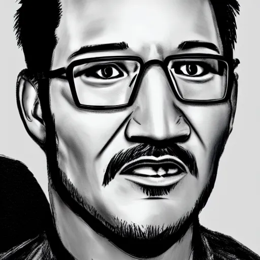 Image similar to Markiplier Highly Detailed, Detailed Face