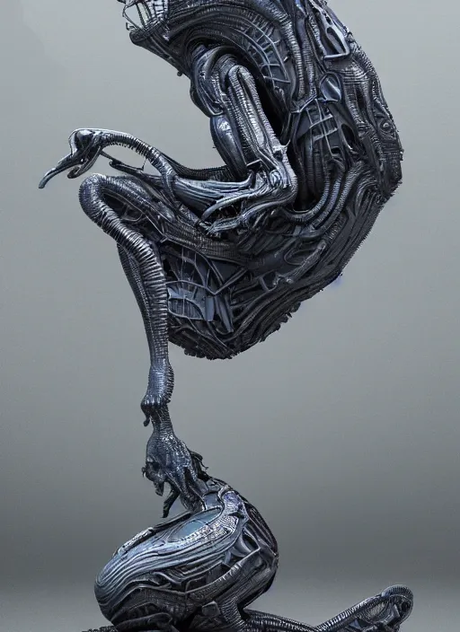 Prompt: strange surrealist detailed sculptures from alien worlds, designed by Peter & Eva Moritz, modeled after splashing liquid in slow motion and shards of irrational chaotic shapes, photorealistic, 3d render, award winning render, unreal engine, octane render, studio lighting, 8k, hd