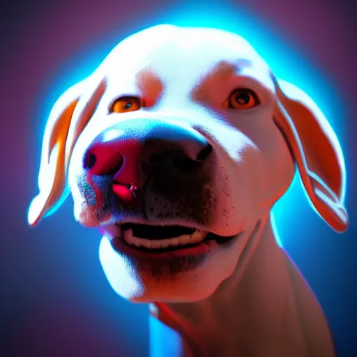 Image similar to Photorealistic Updog. Hyperdetailed photorealism, 108 megapixels, amazing depth, glowing rich colors, powerful imagery, psychedelic Overtones, 3D finalrender, 3d shading, cinematic lighting, artstation concept art