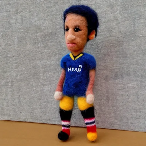 Image similar to neymar needle felted , needle felting art