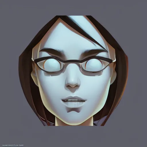 Image similar to face icon stylized minimalist nintendo 3 ds, loftis, cory behance hd by jesper ejsing, by rhads, makoto shinkai and lois van baarle, ilya kuvshinov, rossdraws global illumination