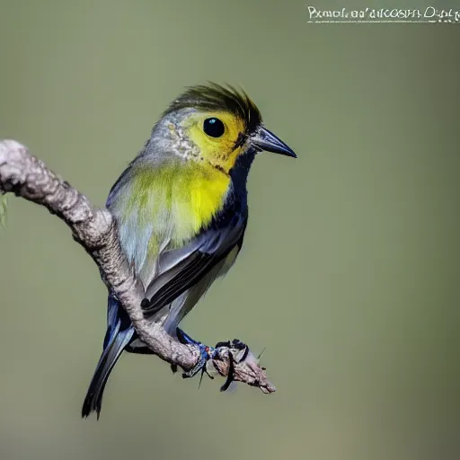 Prompt: A cartoon of Tweetie, XF IQ4, f/1.4, ISO 200, 1/160s, 8K, RAW, unedited, symmetrical balance, in-frame, sharpened