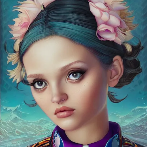 Image similar to sarah down finder portrait Pixar style by Tristan Eaton Stanley Artgerm and Tom Bagshaw.