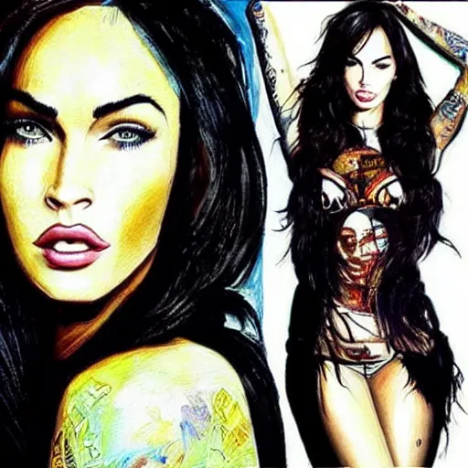 Image similar to “Megan Fox diamonds paintings”