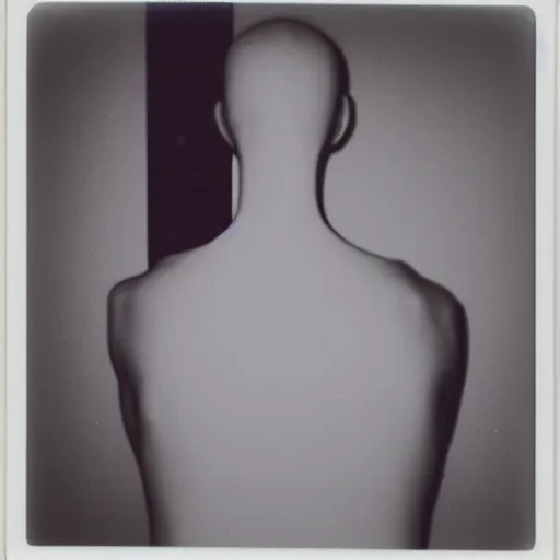 Image similar to polaroid photo of a faceless person