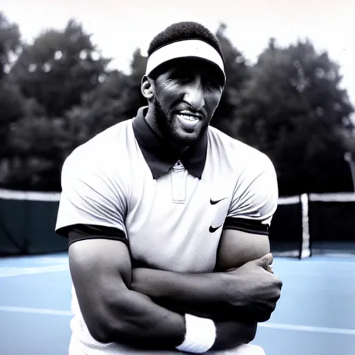 Image similar to ray lewis coaching high school girls tennis, promotional photograph