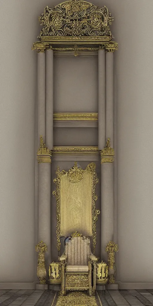 Image similar to throne room, ultra realistic, digital art