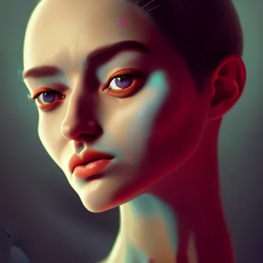 Image similar to portrait cake head woman, digital art, cinematic, ultradetail, 8k, painting, imaginefx, trending on artstation