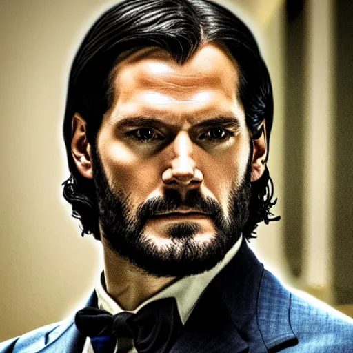 Image similar to Henry Cavill as John Wick