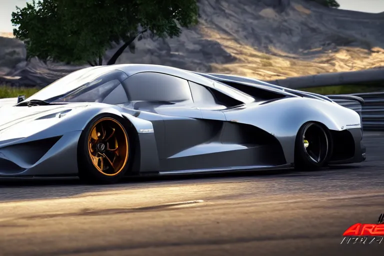 Image similar to photo wallpaper sport car gran turismo 7 forza horizon need for speed fast and furious 5 unreal engine supercar hypercar game concept car octane render, 4 khd 2 0 2 2 3 d cgi rtx style chrome reflexion global illumination ray tracing hdr arstation pixar and disney unreal