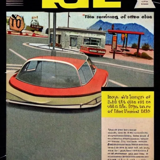 Image similar to history of route 6 6, idea magazine 1 9 6 6