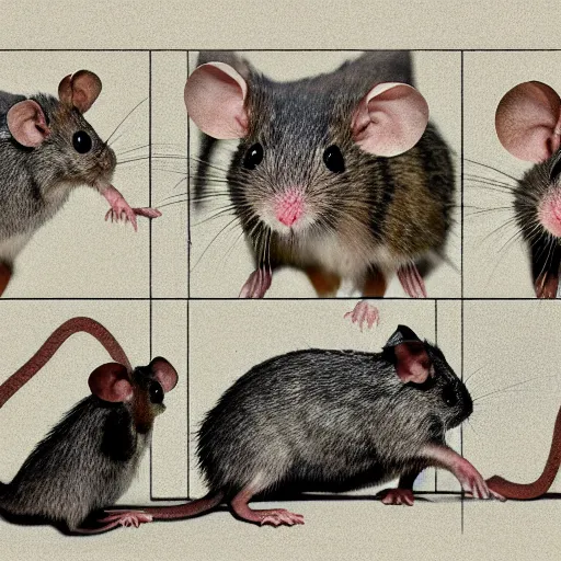 Prompt: a research conducts a laboratory study with mice, photograph, concept art, digital art
