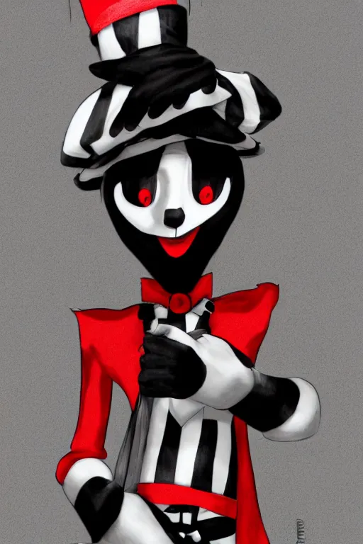 Prompt: an evil mime, highly detailed, digital art, sharp focus, trending on art station, anime art style