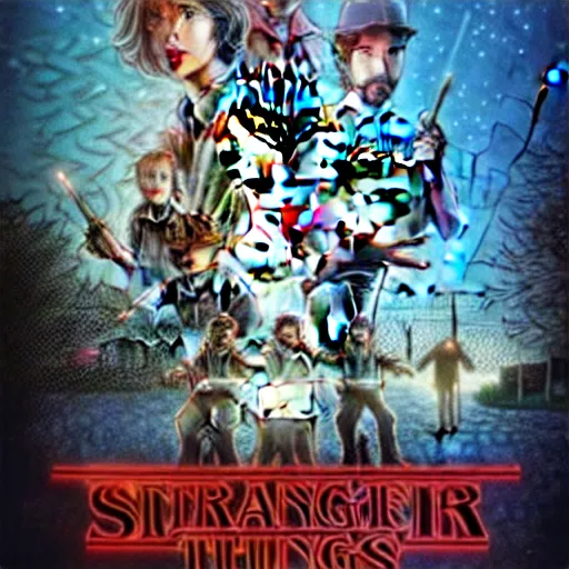 Image similar to digital art of stranger things season 5 by ArtStationHQ