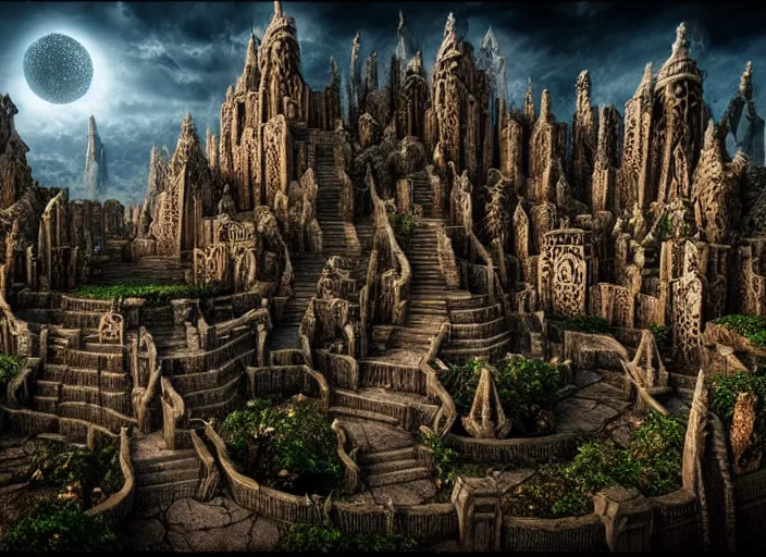 the white city of minas tirith in gondor, middle -, Stable Diffusion